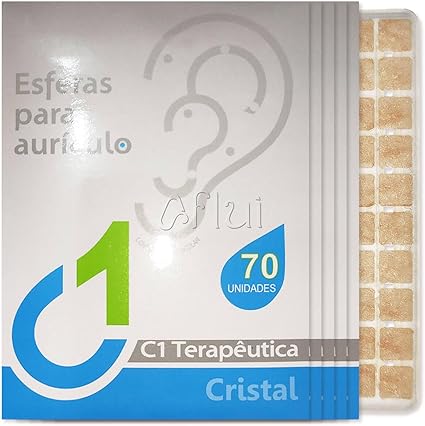 Ponto Auricular Cristal C1 Terapêutica - 350 Pontos
