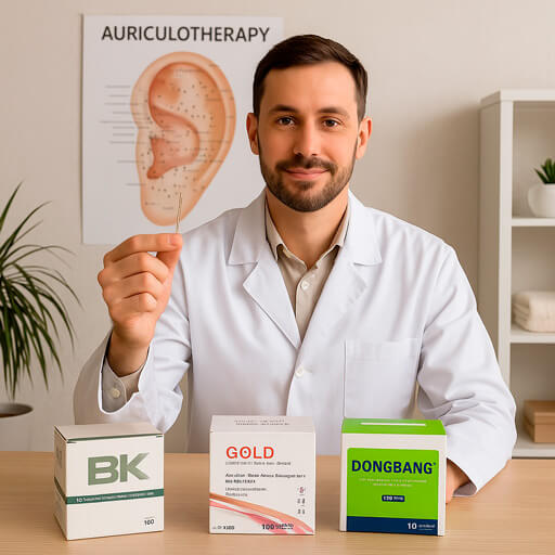 agulhas para auriculoterapia
