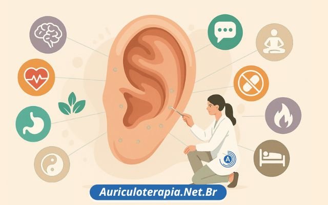 9 Benefícios da Auriculoterapia