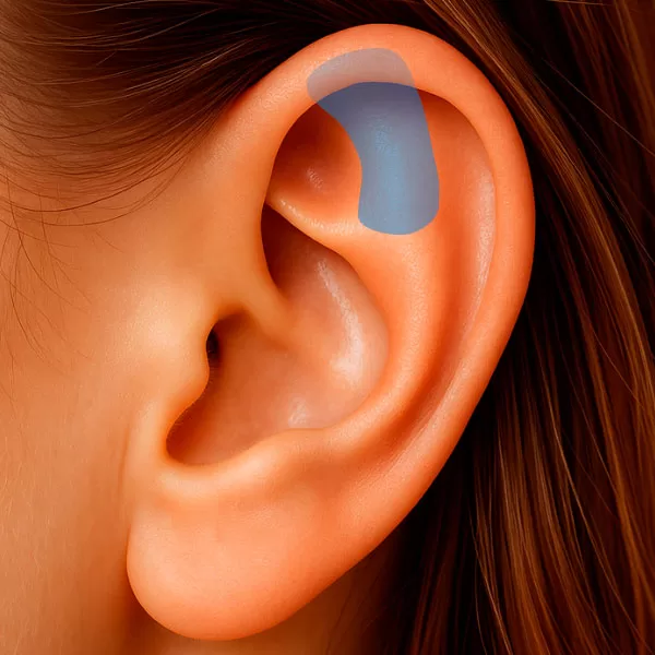 Região do Ramo Superior da Anti-Hélix da orelha – região anatômica utilizada na auriculoterapia.