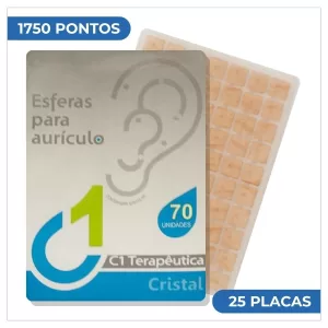 Pontos auriculares cristal C1 terapêutica adesivas 1750 pontos para auriculoterapia